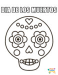 Free Dia De Los Muertos (Day of the Dead) Printable Colouring Pages for ...