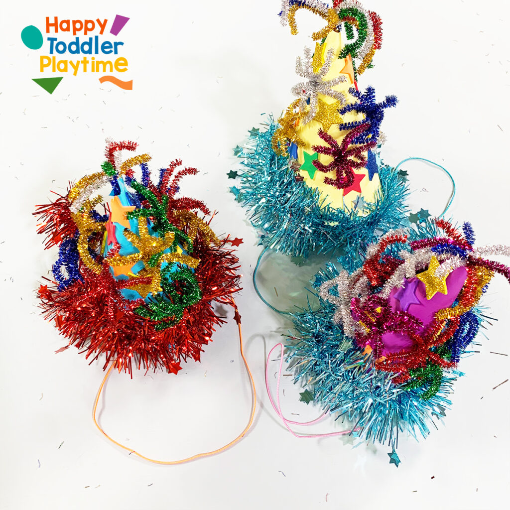 New Year's Eve Party Hat Craft For Kids