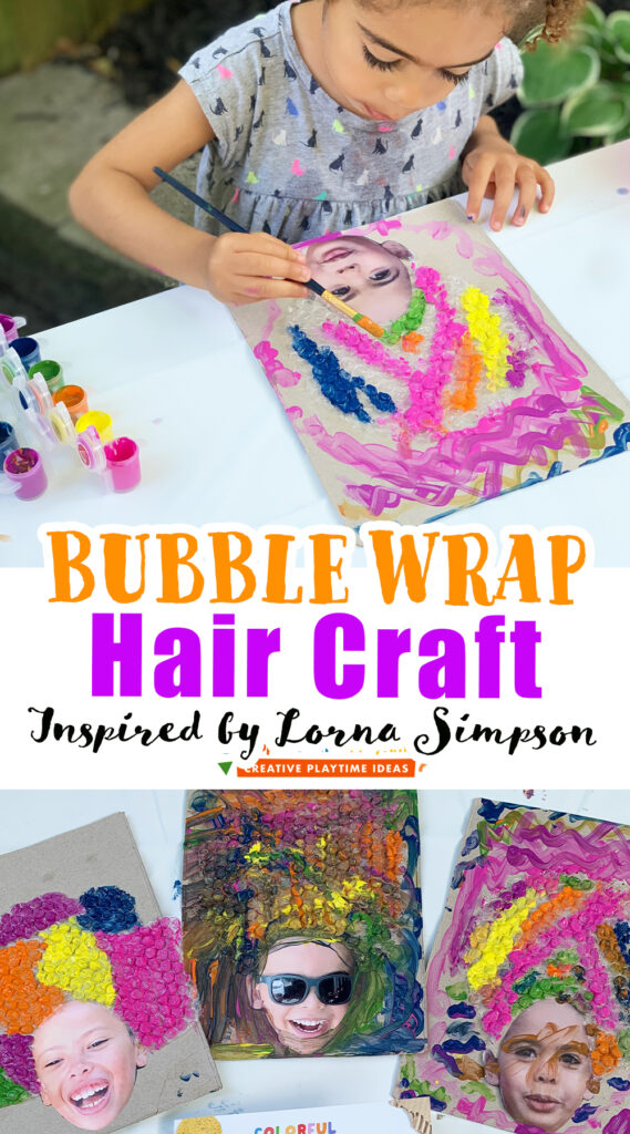 Bubble Wrap Hair Craft Inspired by Lorna Simpson
