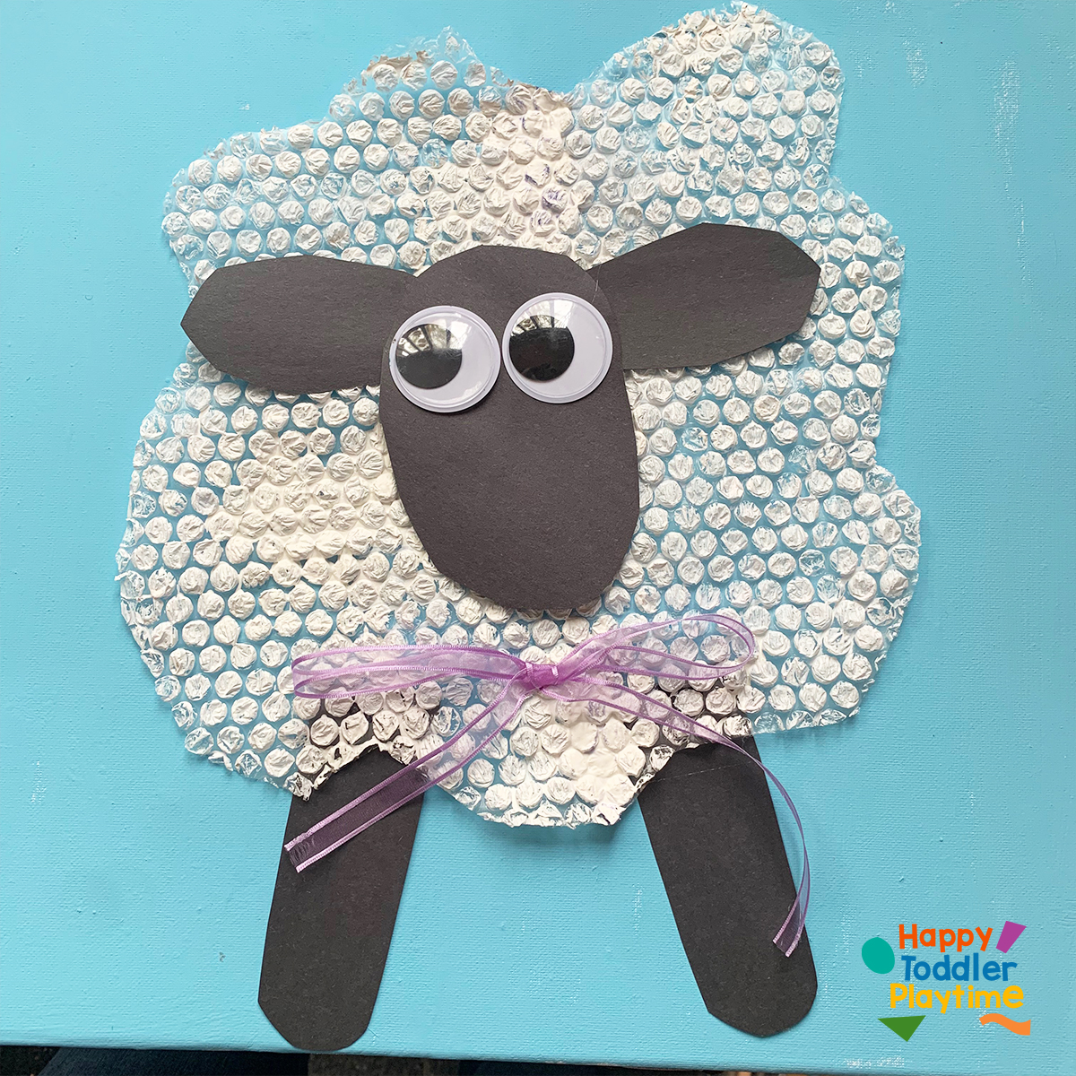 Bubble Wrap Sheep Craft Happy Toddler Playtime