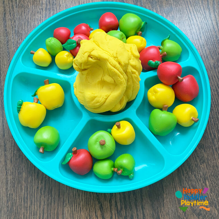 Apple Stacking Challenge: Simple STEM for Kids - Happy Toddler Playtime