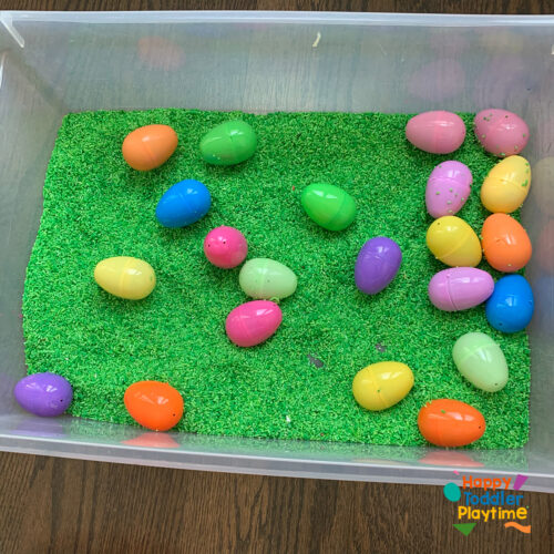 LEGO Easter Egg Hunt Activity for kids - Happy Toddler Playtime
