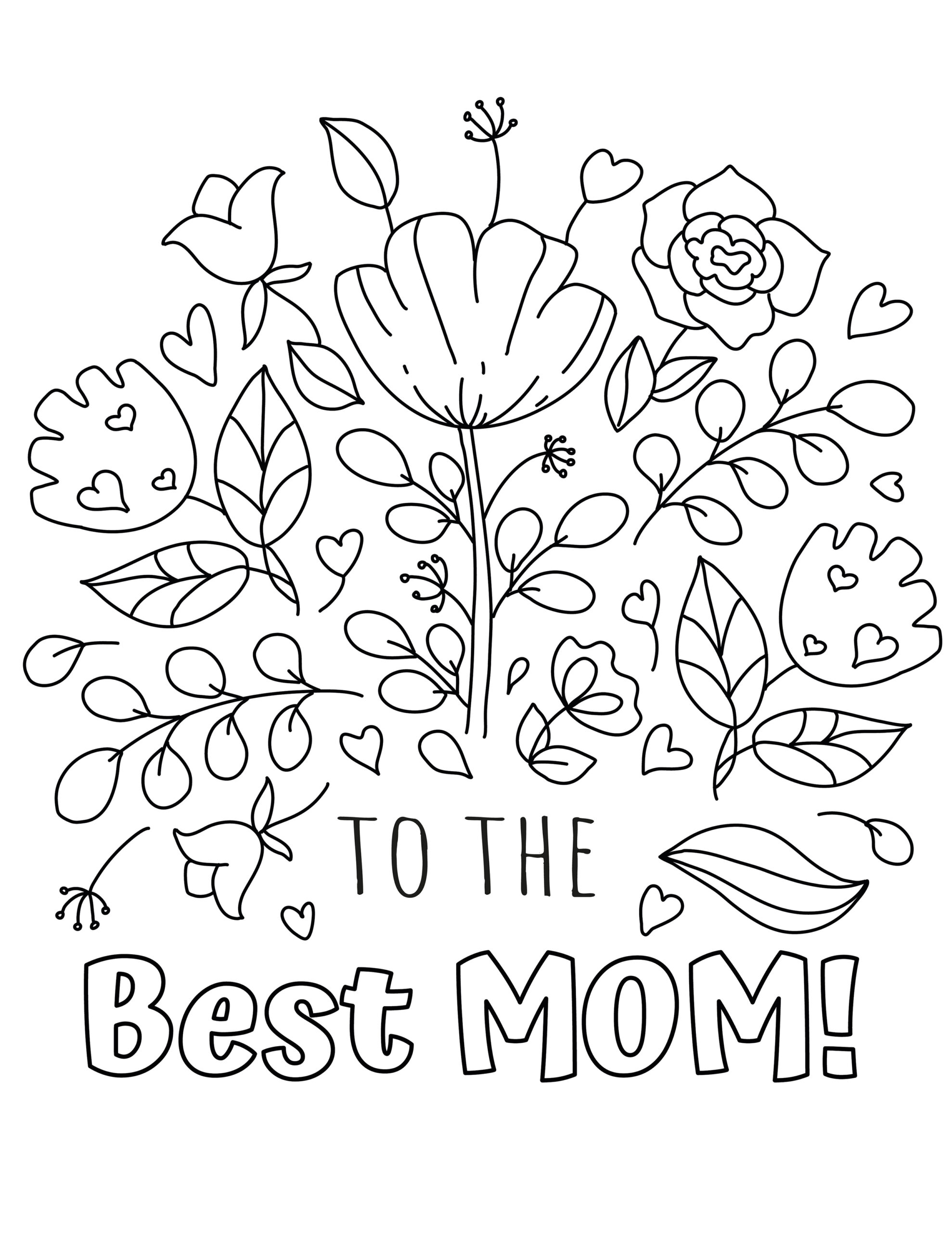 Free Mother's Day Coloring Pages (Printables) for Kids - Happy Toddler ...