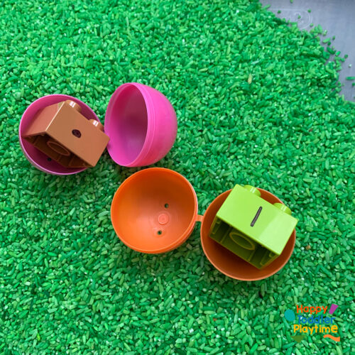 LEGO Easter Egg Hunt Activity for kids - Happy Toddler Playtime