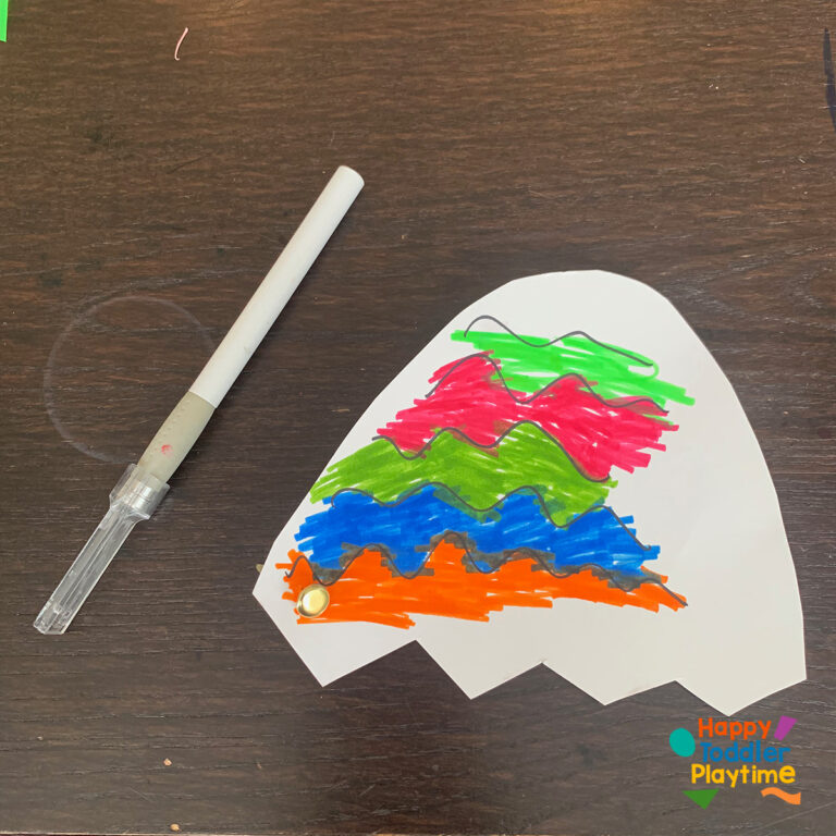 Torn Paper Hatching Easter Chick Craft - Happy Toddler Playtime