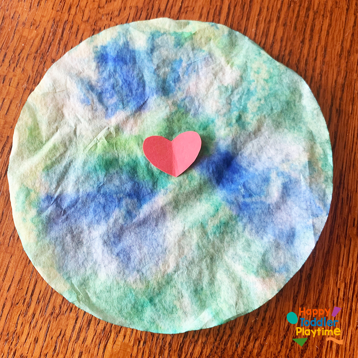 Easy Coffee Filter Earth Day Craft Happy Toddler Playtime