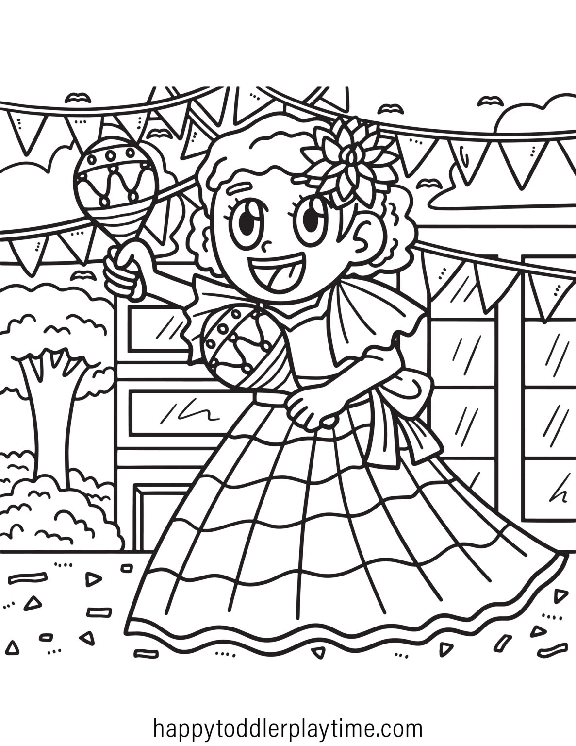 Free Cinco De Mayo Coloring Pages for Kids - Happy Toddler Playtime