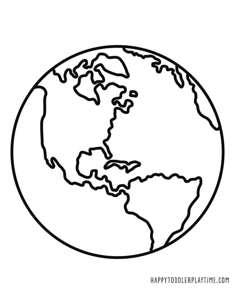 Free Earth Day Printable Coloring Pages for Kids - Happy Toddler Playtime