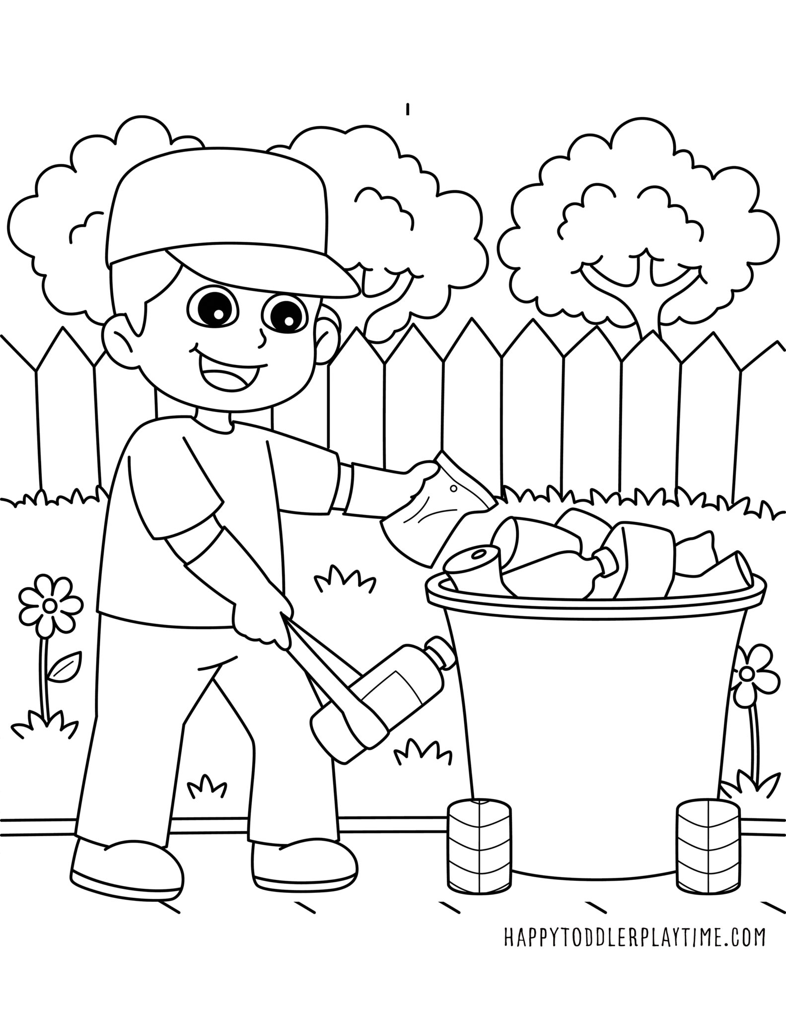 Free Earth Day Printable Coloring Pages for Kids - Happy Toddler Playtime