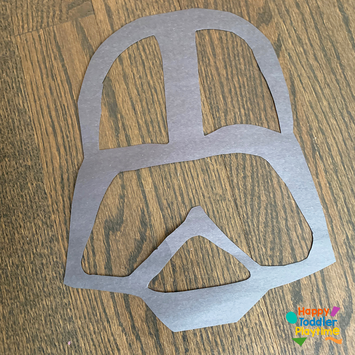 Darth Vader Suncatcher Craft with free template - Happy Toddler Playtime