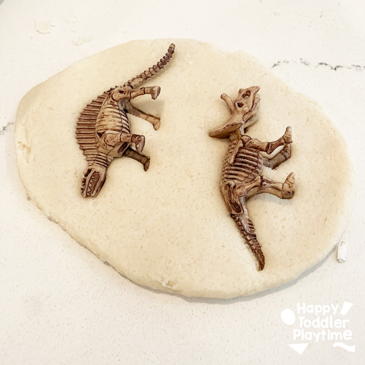 How to Make Salt Dough Dinosaur Fossils Happy Toddler Playtime