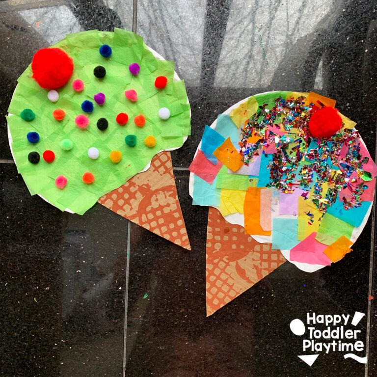 Paper Plate Ice Cream Craft Happy Toddler Playtime