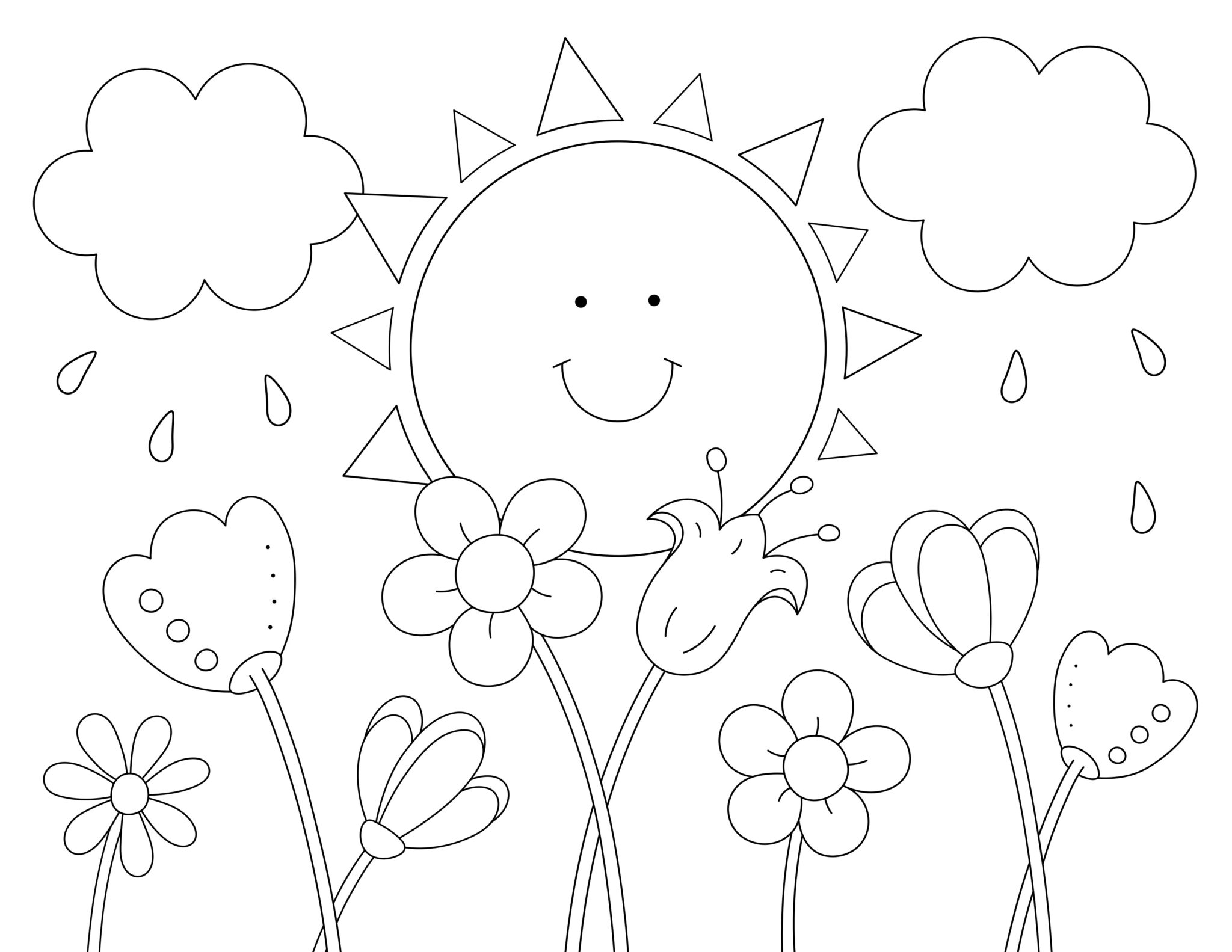 Free Printable Summer Colouring Pages for Kids - Happy Toddler Playtime