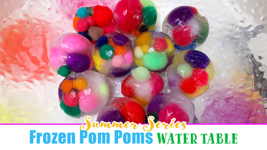 Frozen Pom Pom Water Table - Happy Toddler Playtime