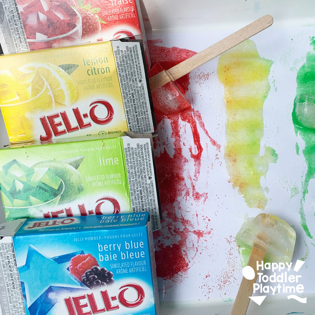 Ice Jello Painting: A Tasty Twist to Process Art Fun