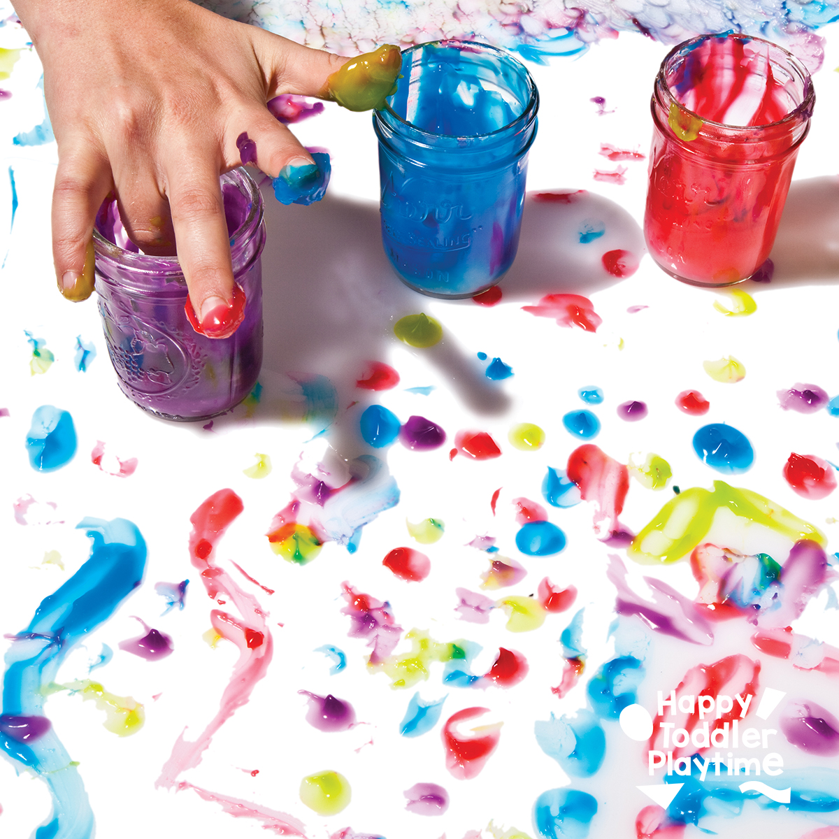 Super Easy DIY Edible Paint Recipe for Babies & Toddlers - Happy