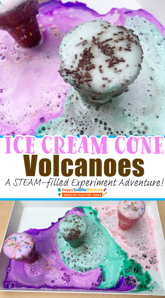 Ice Cream Cone Volcanoes: Easy STEM Activity