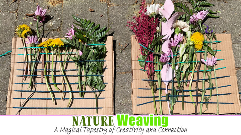 Nature Weaving for Kids - Happy Toddler Playtime