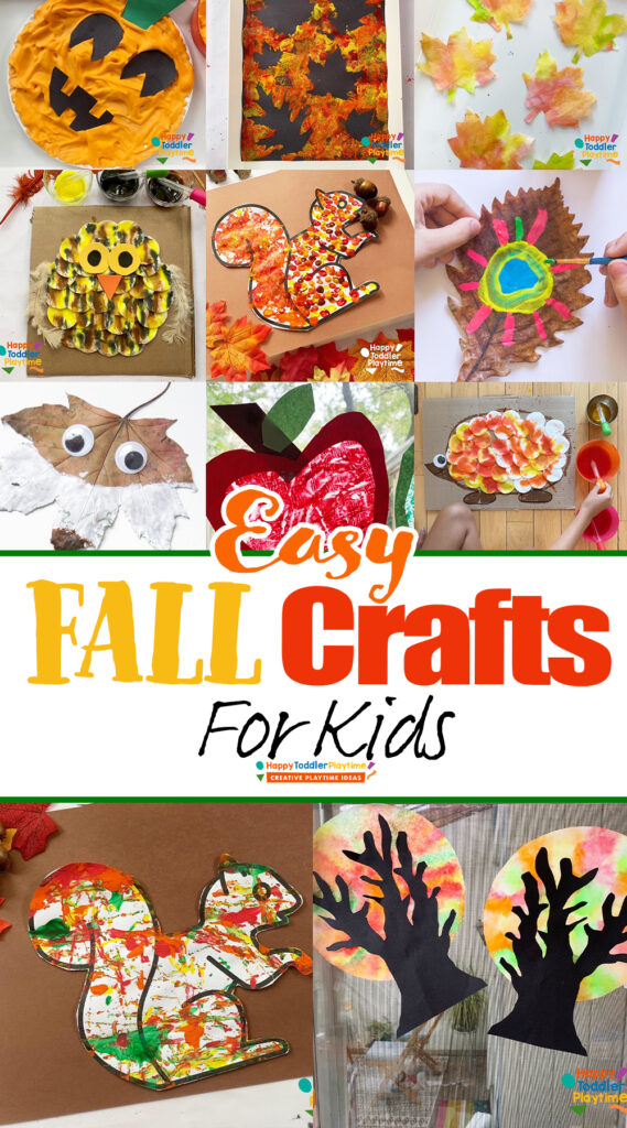 57 EASY Fall Crafts for Kids (2023) - Happy Toddler Playtime