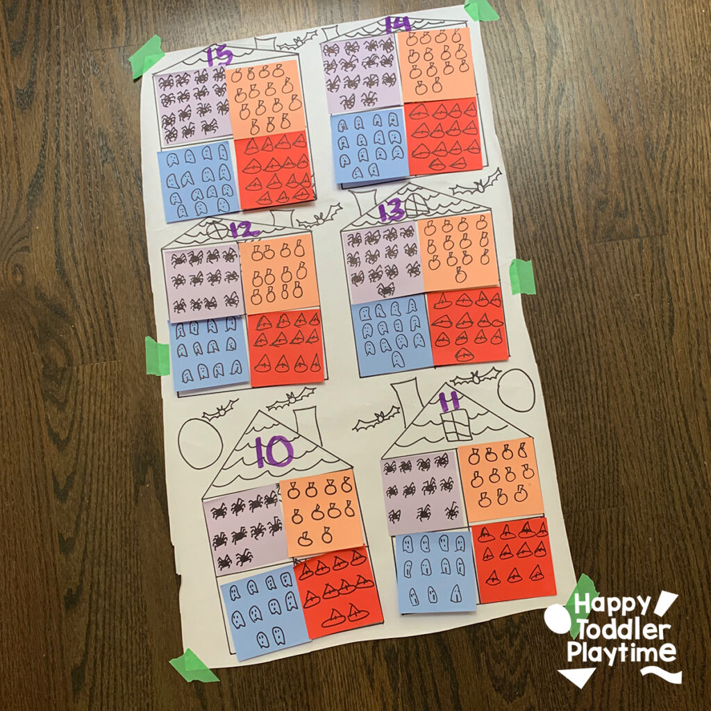 Haunted House Counting Activity for Kids