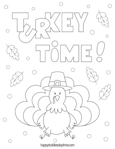 Free Printable Turkey Coloring Pages for Kids - Happy Toddler Playtime