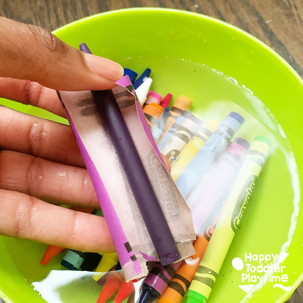 How to Peel Crayons THE EASY WAY Happy Toddler Playtime