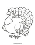 Free Printable Turkey Coloring Pages for Kids - Happy Toddler Playtime