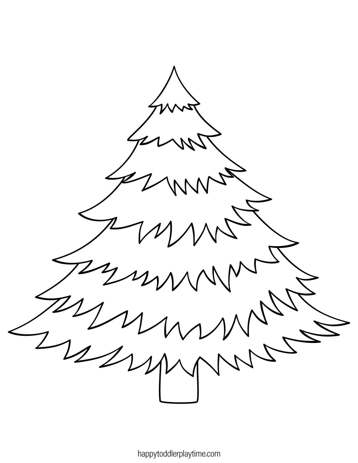 Free Printable Christmas Tree Coloring Pages: A Forest of Fun! - Happy ...