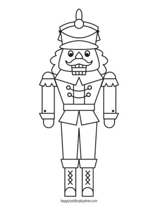 Free Printable Christmas Nutcracker Coloring Pages - Happy Toddler Playtime