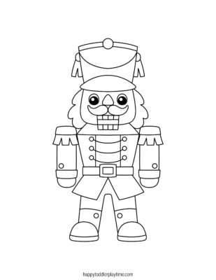 Free Printable Christmas Nutcracker Coloring Pages - Happy Toddler Playtime