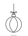 Free Printable Christmas Ornament Coloring Pages - Happy Toddler Playtime