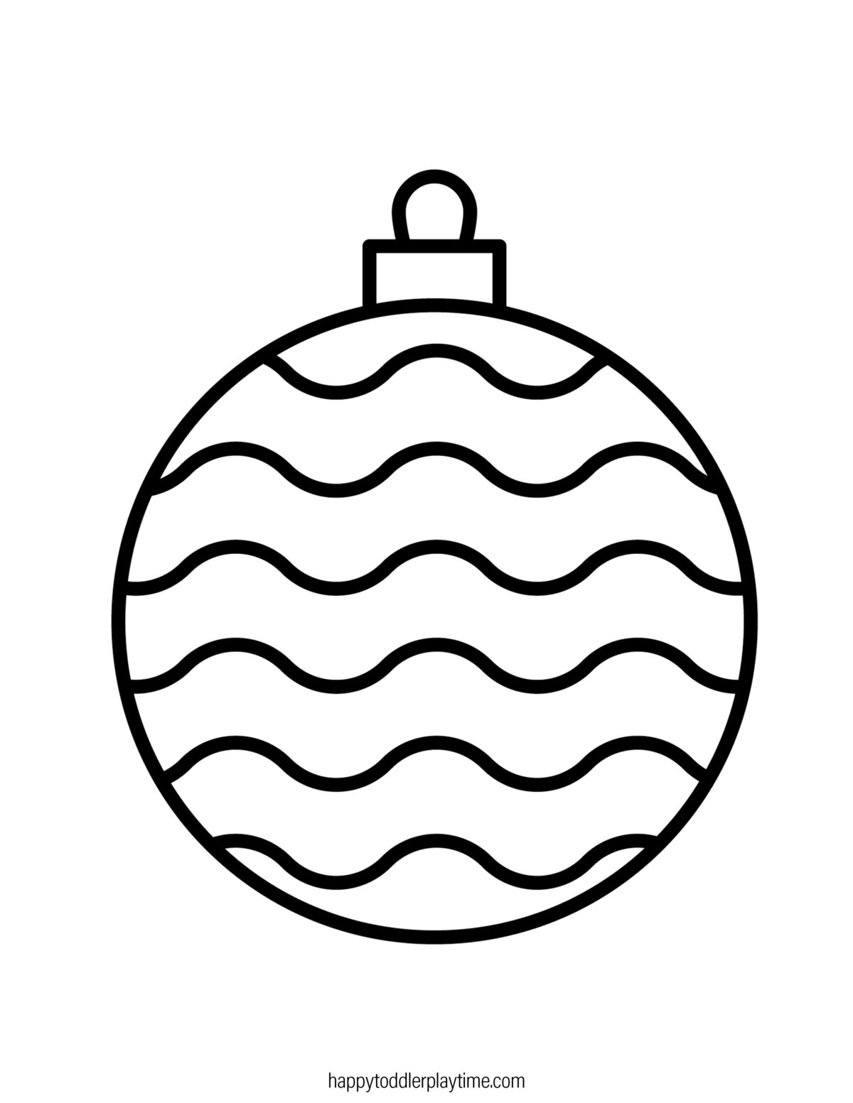Free Printable Christmas Ornament Coloring Pages - Happy Toddler Playtime