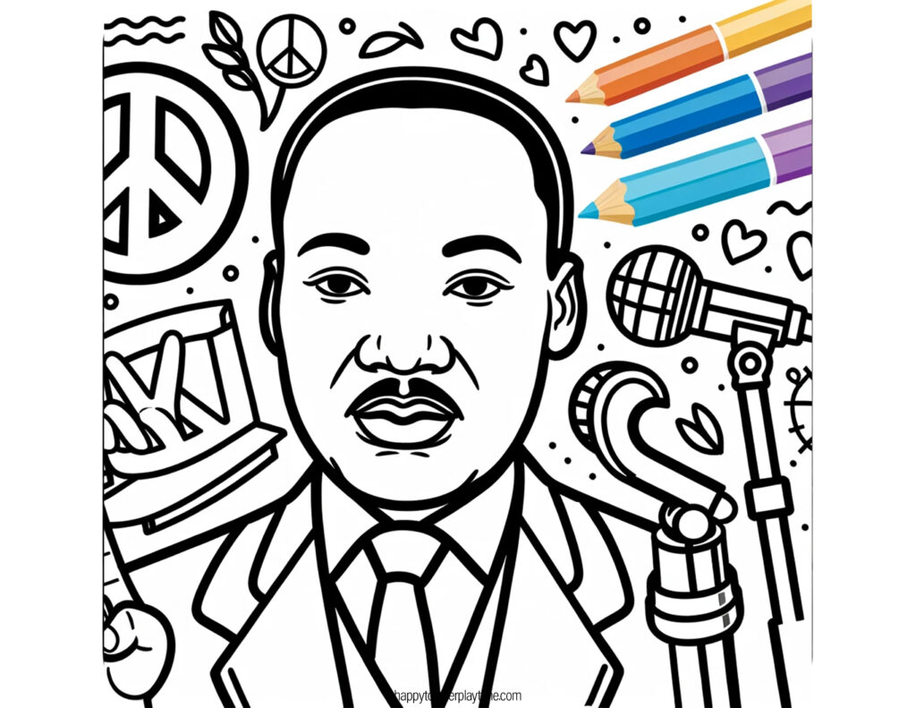 Martin Luther King Day Coloring Pages