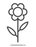 Flower Suncatcher Craft with Free Flower Printable - Happy Toddler Playtime