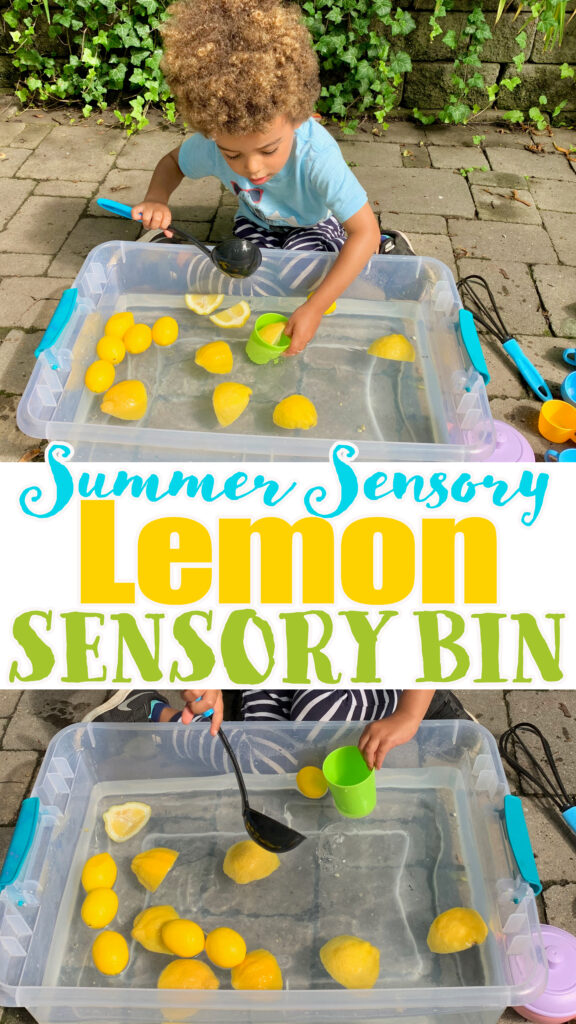 If you're looking for a fun and refreshing sensory activity for your kids, a lemon sensory bin is the perfect solution!