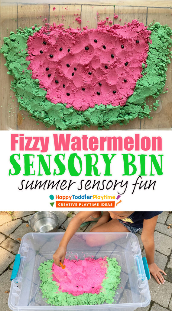 Fizzy Watermelon Sensory Bin