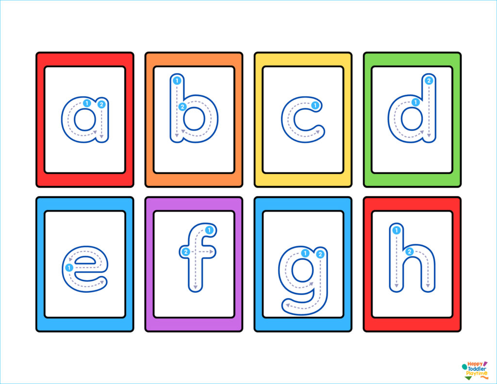 Alphabet Tracing Cards - Free Printable - Happy Toddler Playtime alphabet-tracing-cards-free-printable-happy-toddler-playtime