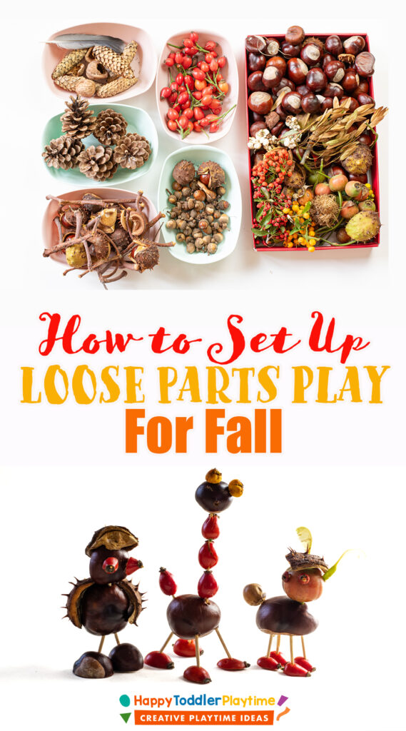 How to Set Up Fall Loose Parts Play for Kids