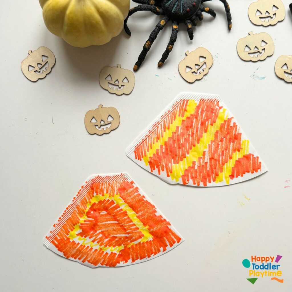 Coffee Filter Pumpkin Lantern