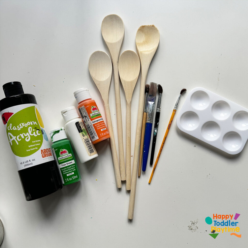 Halloween Wooden Spoons Crafts Happy Toddler Playtime