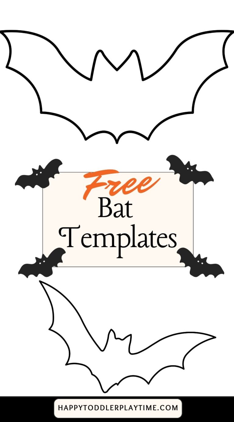 Free Printable Bat Templates for Halloween Crafts - Happy Toddler Playtime