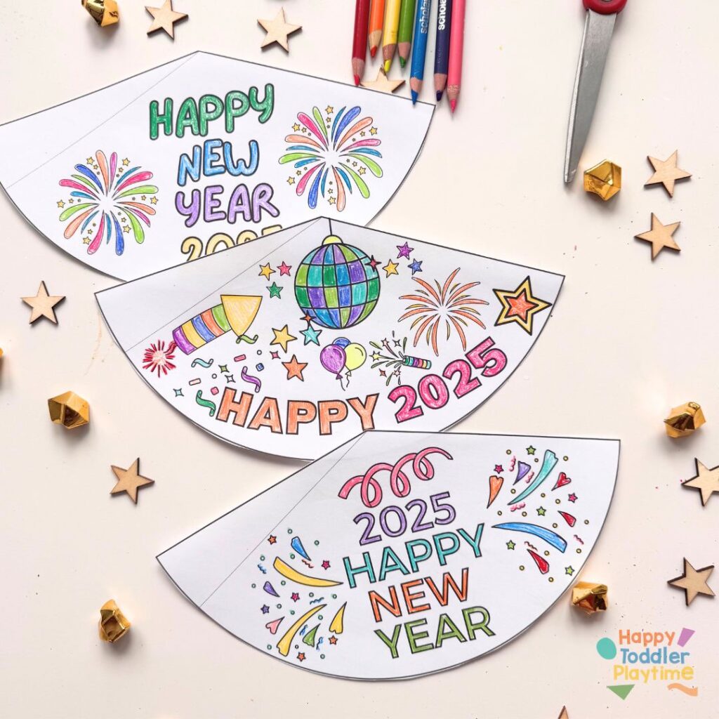 Free Printable 2025 New Year's Eve Party Hat - Happy Toddler Playtime free-printable-2025-new-year-s-eve-party-hat-happy-toddler-playtime