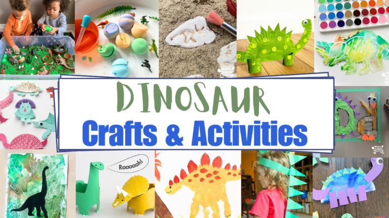 40+ Dinosaur Crafts & Activities for Toddlers and Preschoolers - Happy ...