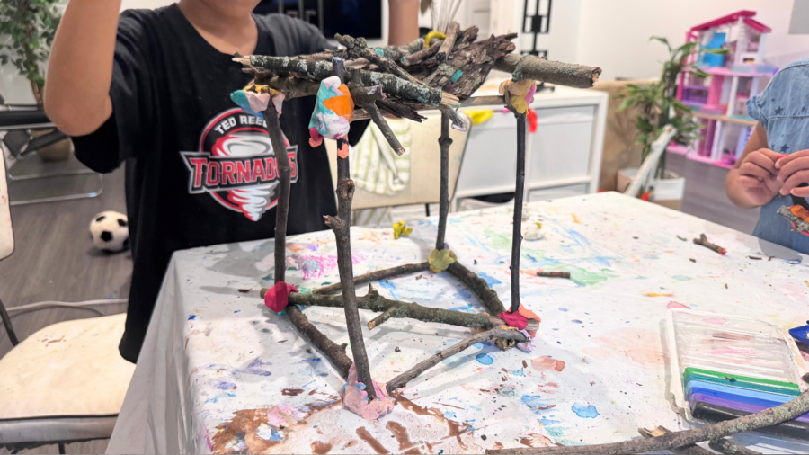 Nature Structures: Building With Sticks & Clay - Happy Toddler Playtime