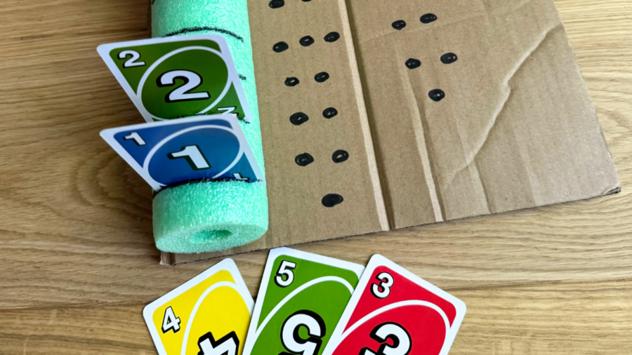 Pool Noodle Uno Counting - Happy Toddler Playtime