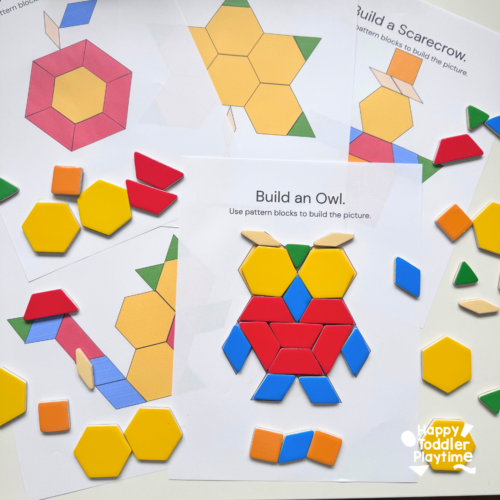 Free Printable Fall Pattern Block Mats - Happy Toddler Playtime