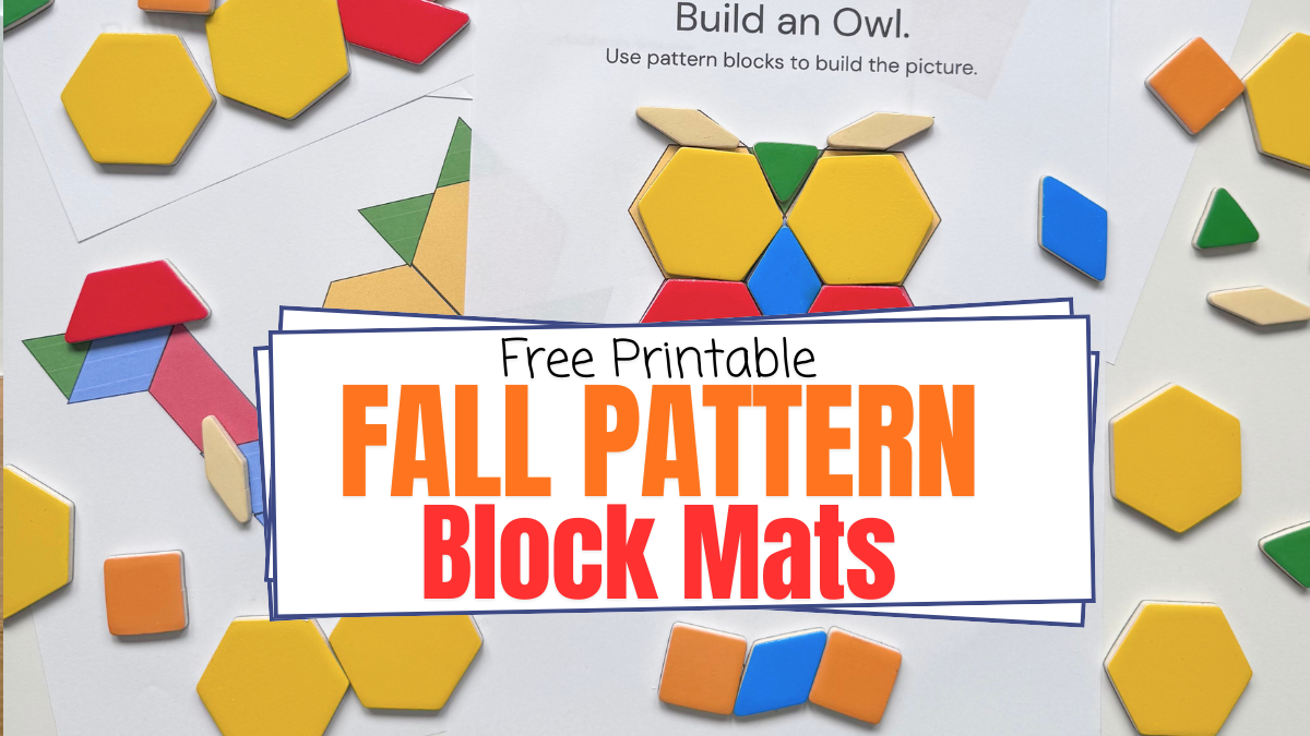 free printable fall pattern block mats - happy toddler playtime