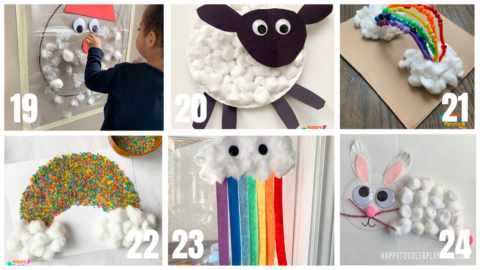 30+ Cute Cotton Ball Crafts for Kids - Happy Toddler Playtime