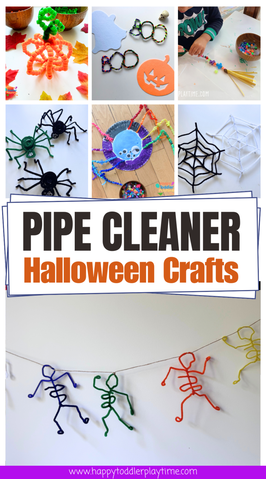 Pipe Cleaner Halloween Crafts Easy, Spooky Fun for Kids Happy