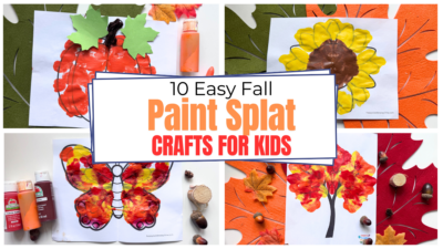 10 Easy Fall Paint Splat Crafts With Free Templates - Happy Toddler ...